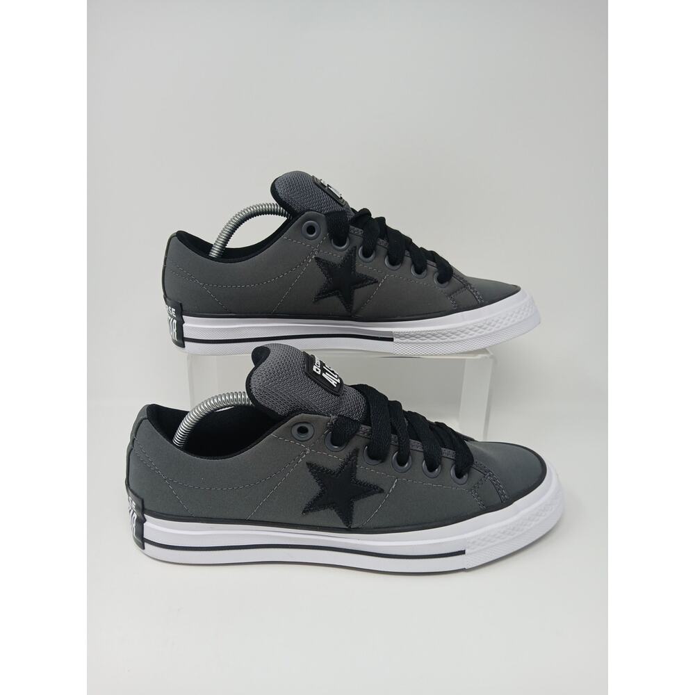Converse Unisex Star Low Puff Dark Matter Gray Canvas Sneakers Mens 9/Women 10.5 - Picture 2 of 15